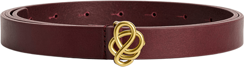 Ouma läderbälte, från By Malene Birger, i färgen Cabernet.