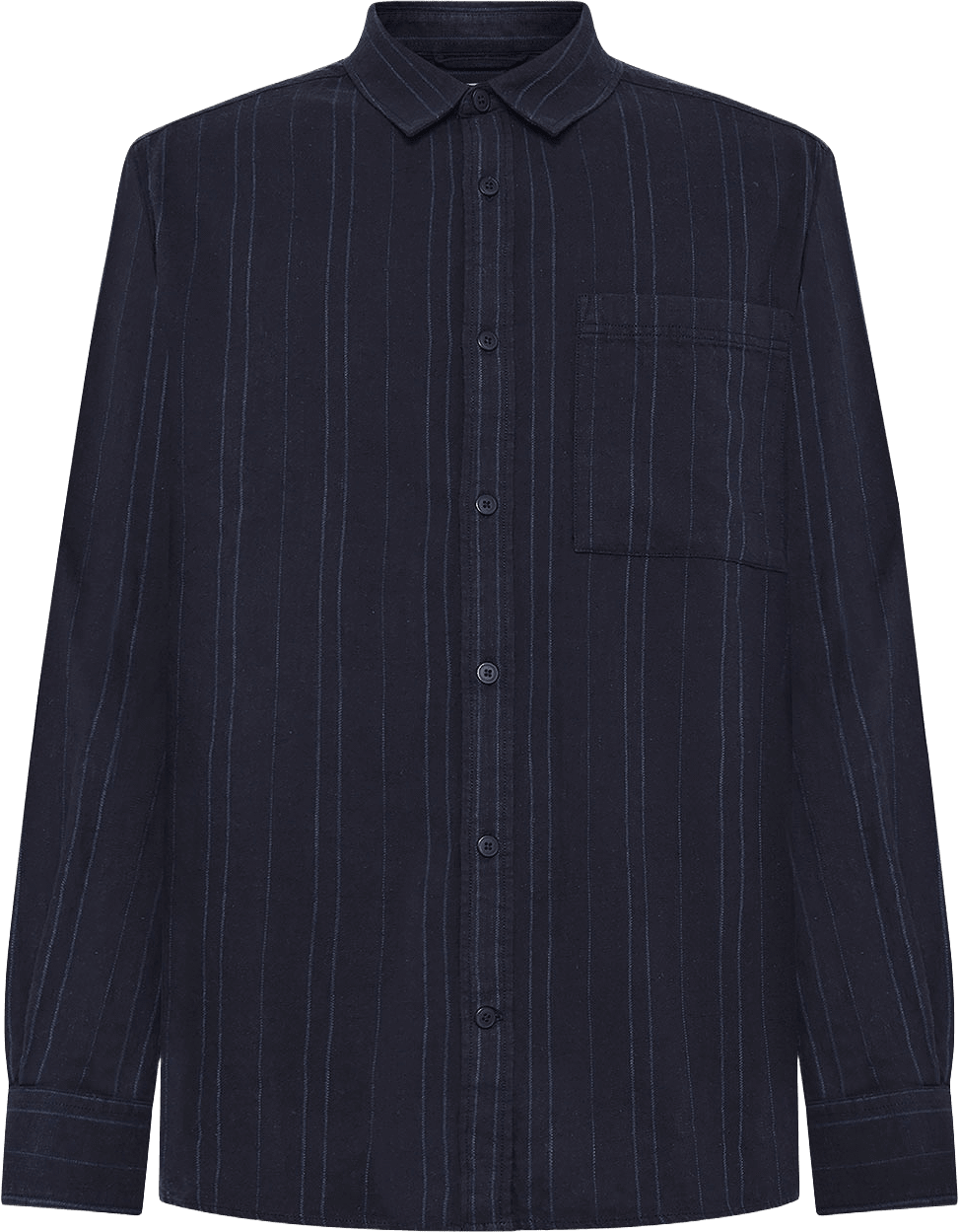 Regular fit checkered shirt - GOTS/Vegan, från Knowledge Cotton Apparel, i färgen Navy.