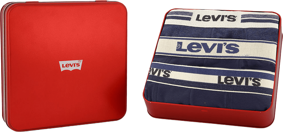 Gift Icon Combi Boxer brief 3-Pack, från Levis Acc, i färgen Navy Combo.