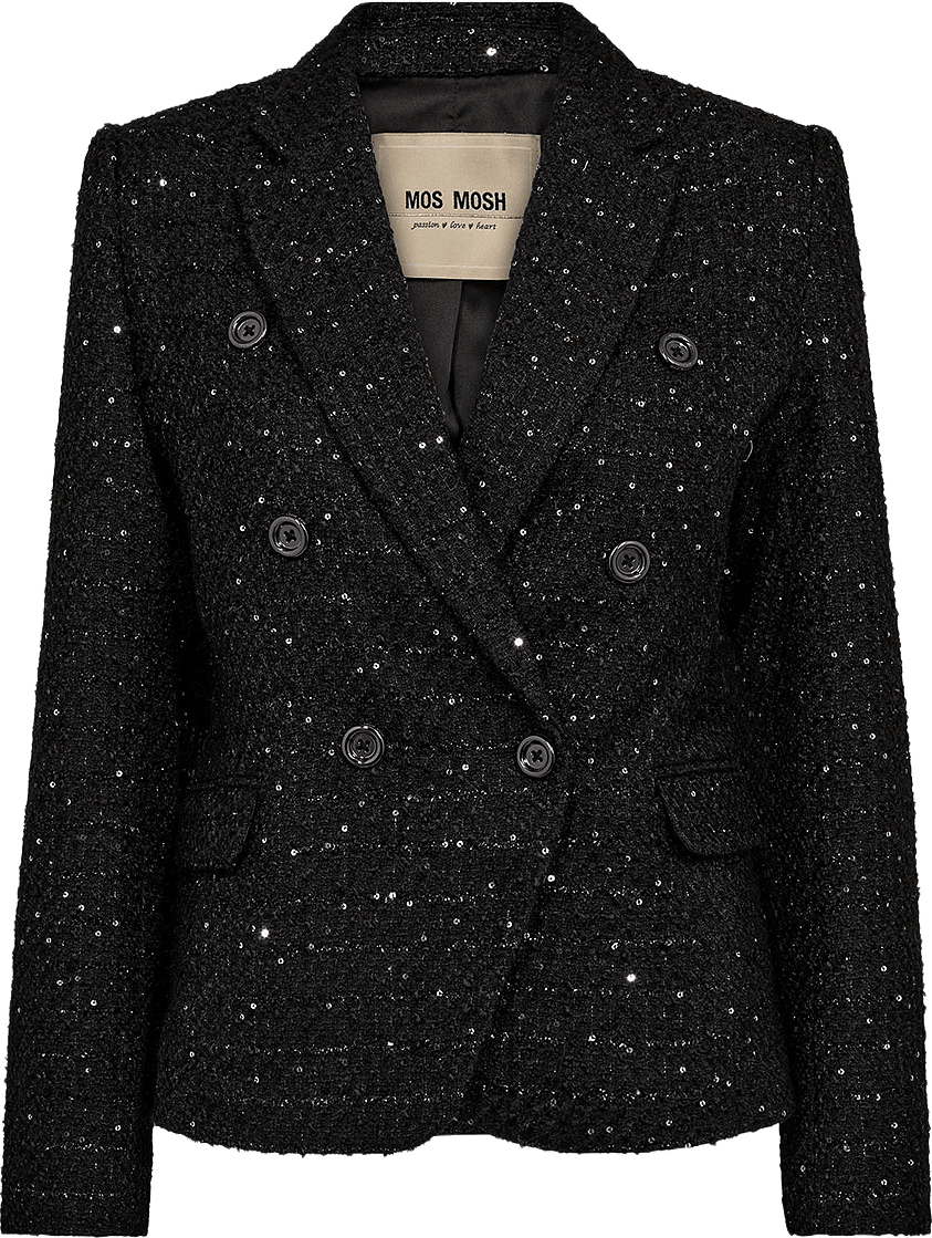 Belize Bouce Blazer, från Mos Mosh, i färgen Black.