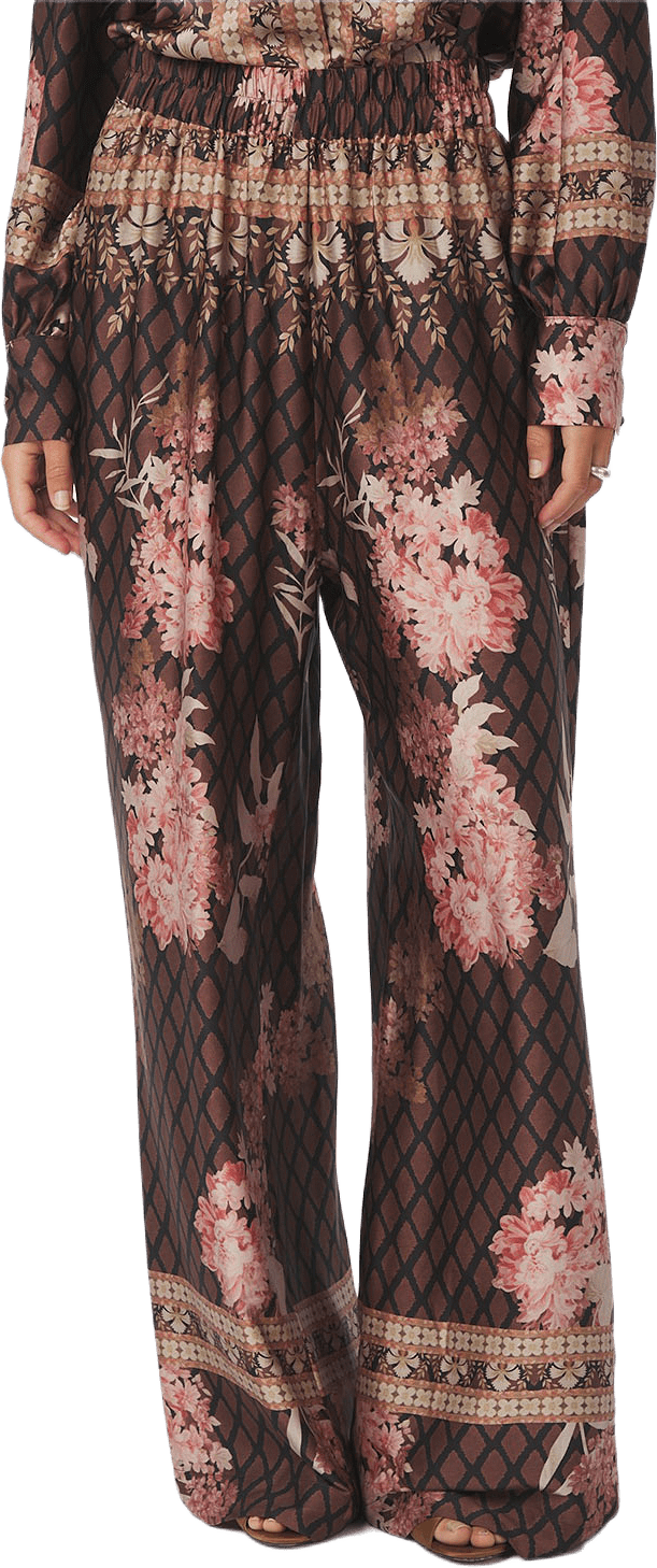 Lunet Botanical Border Pants, från Neo Noir, i färgen Black.