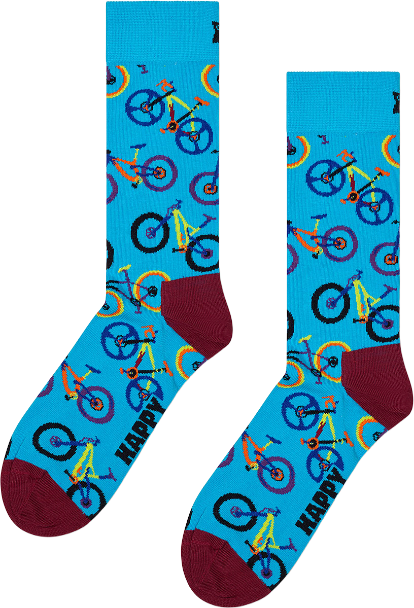 Mountain Bike Sock, från Happy Socks, i färgen Blue.