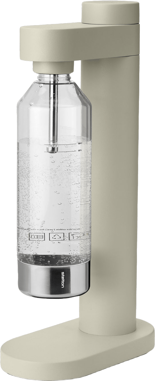 Brus kolsyremaskin soft sand, från Stelton, i färgen Soft Sand.