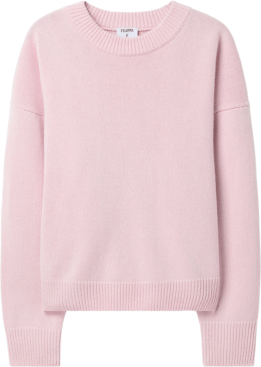 Wool Cashmere Crewneck Sweater, från Filippa K, i färgen Light Pink.