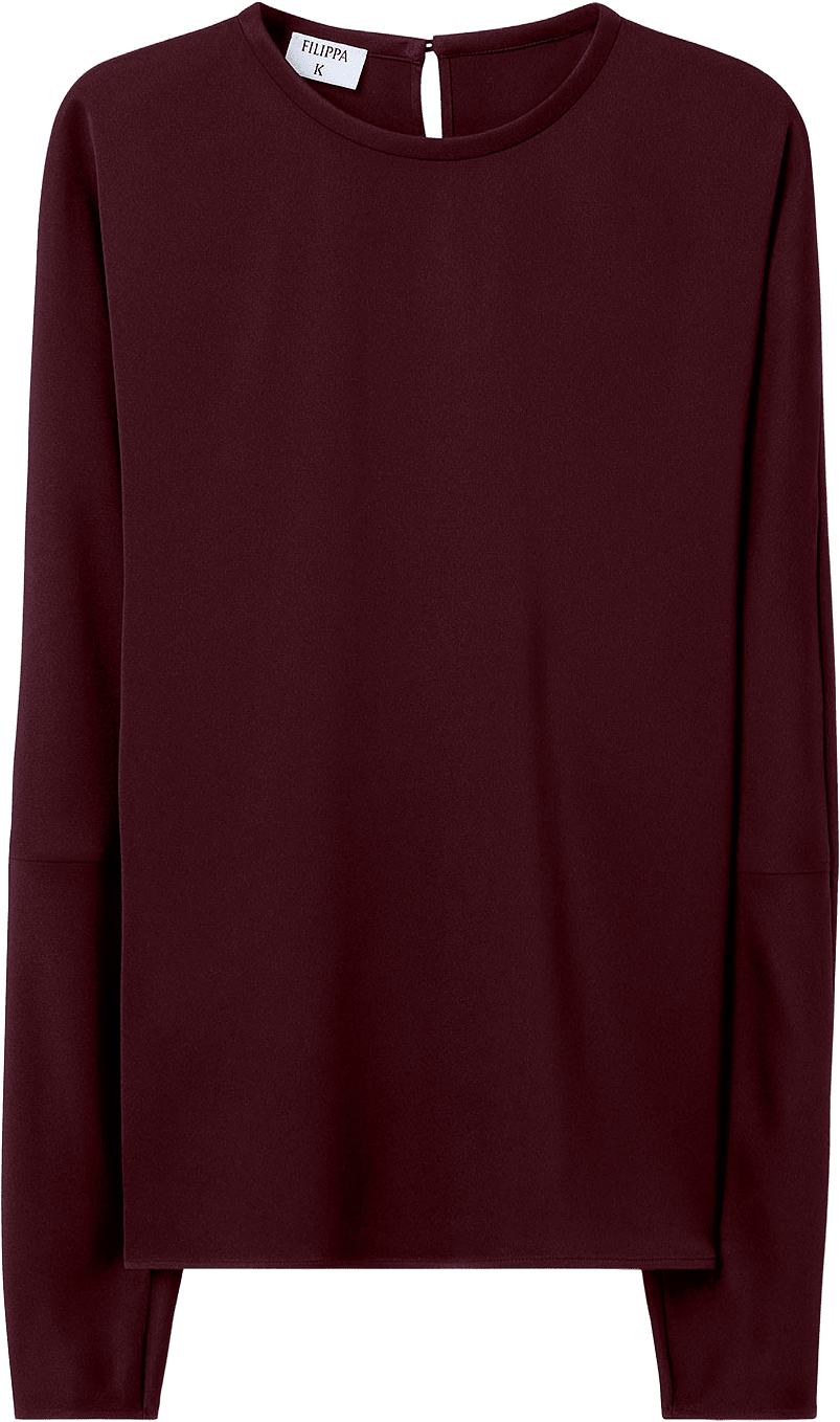 Batwing Top, från Filippa K, i färgen Dark Burgundy.
