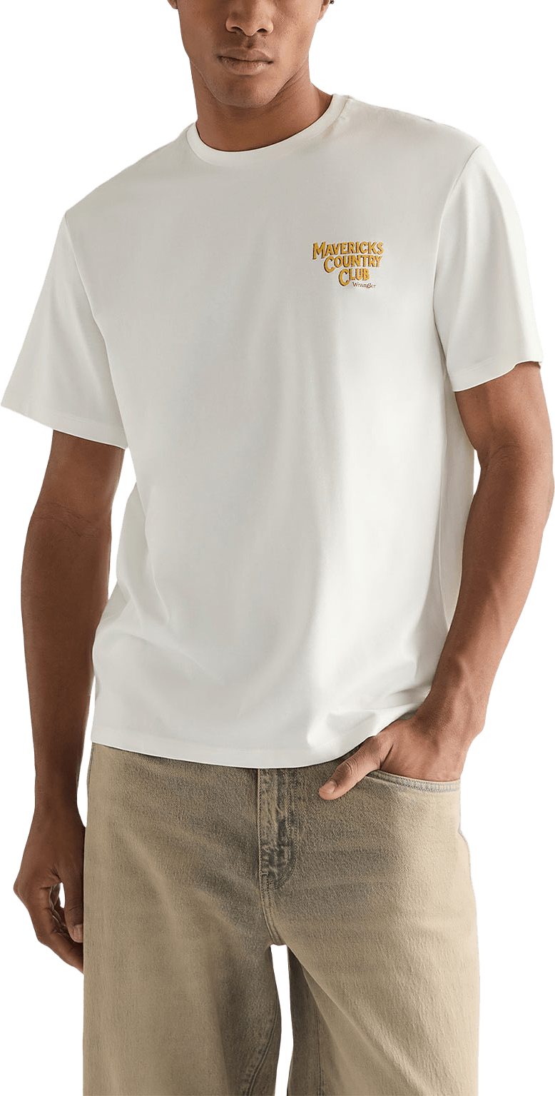 Graphic Tee, från Wrangler, i färgen Worn White.