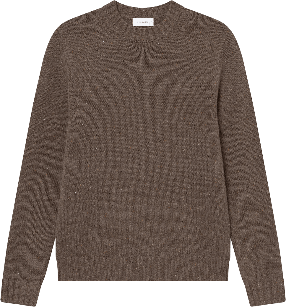 Gary Fleck Roundneck Jumper, från LES DEUX, i färgen Mountain Grey Brown.