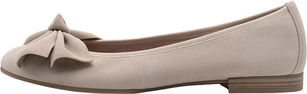 Ballerina, från Tamaris, i färgen Taupe.
