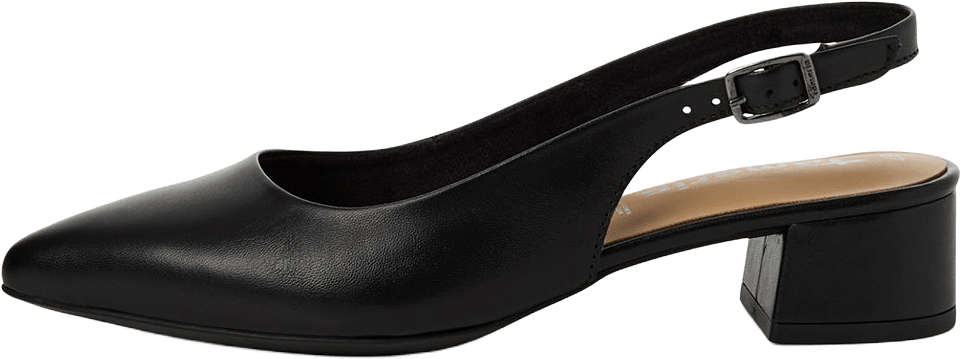 Pumps, från Tamaris, i färgen Black Leather.