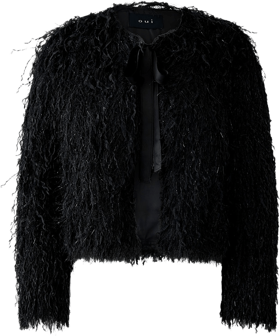 Jacka, från Oui, i färgen Black.