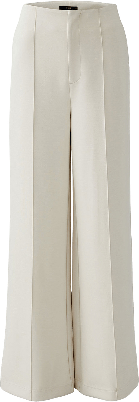 Byxa Jersey, från Oui, i färgen Offwhite.