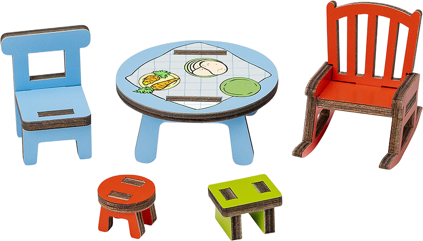 Bamse Dockhusmöbler kök, från BAMSE, i färgen Mukticolore.