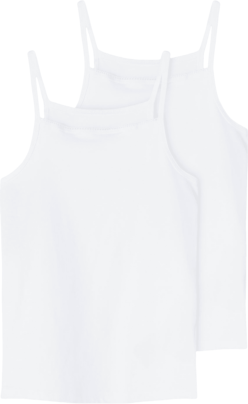 Linne, 2-pack, från Name It, i färgen Bright White.