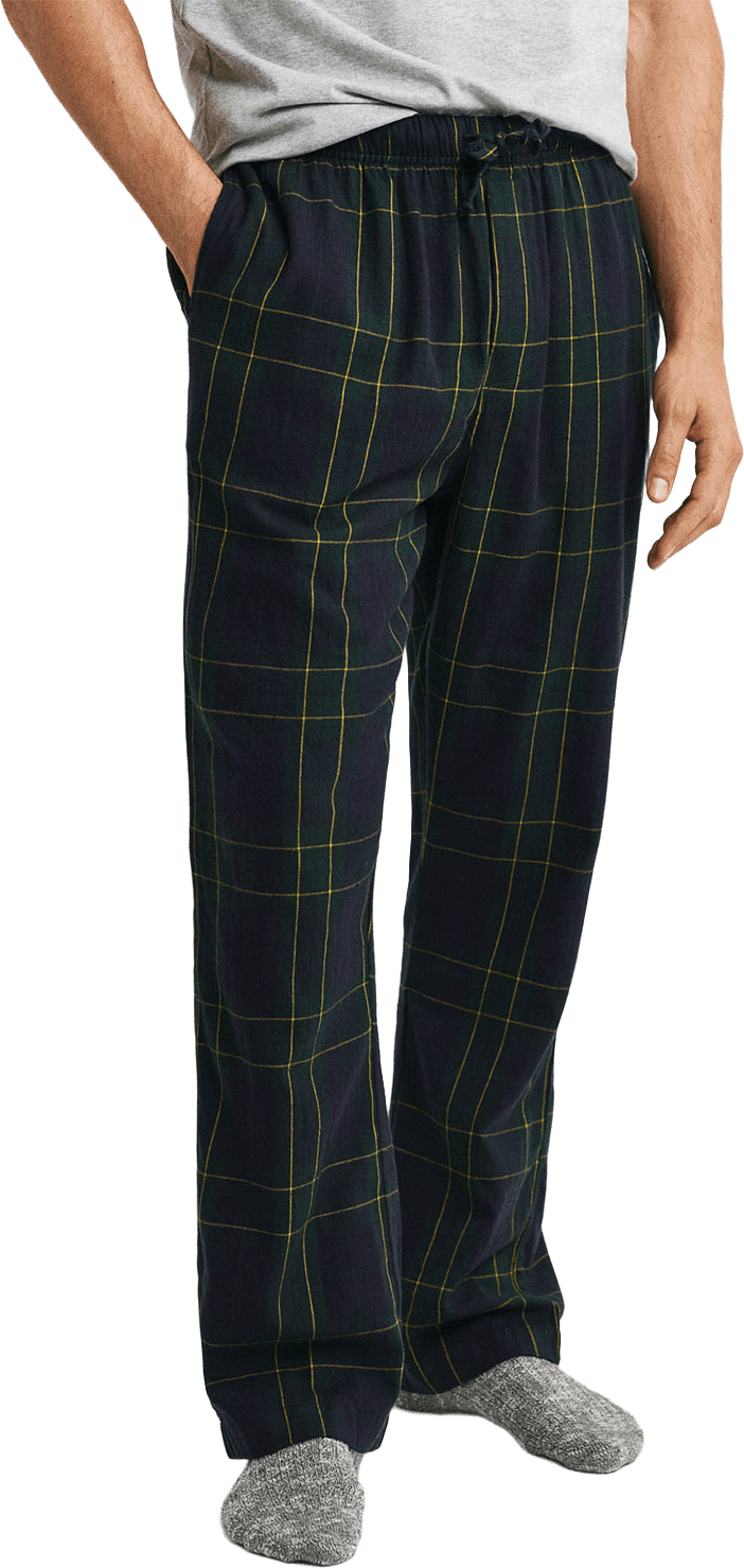Rutiga pyjamasbyxor i flanell, från GANT, i färgen Forest Green.