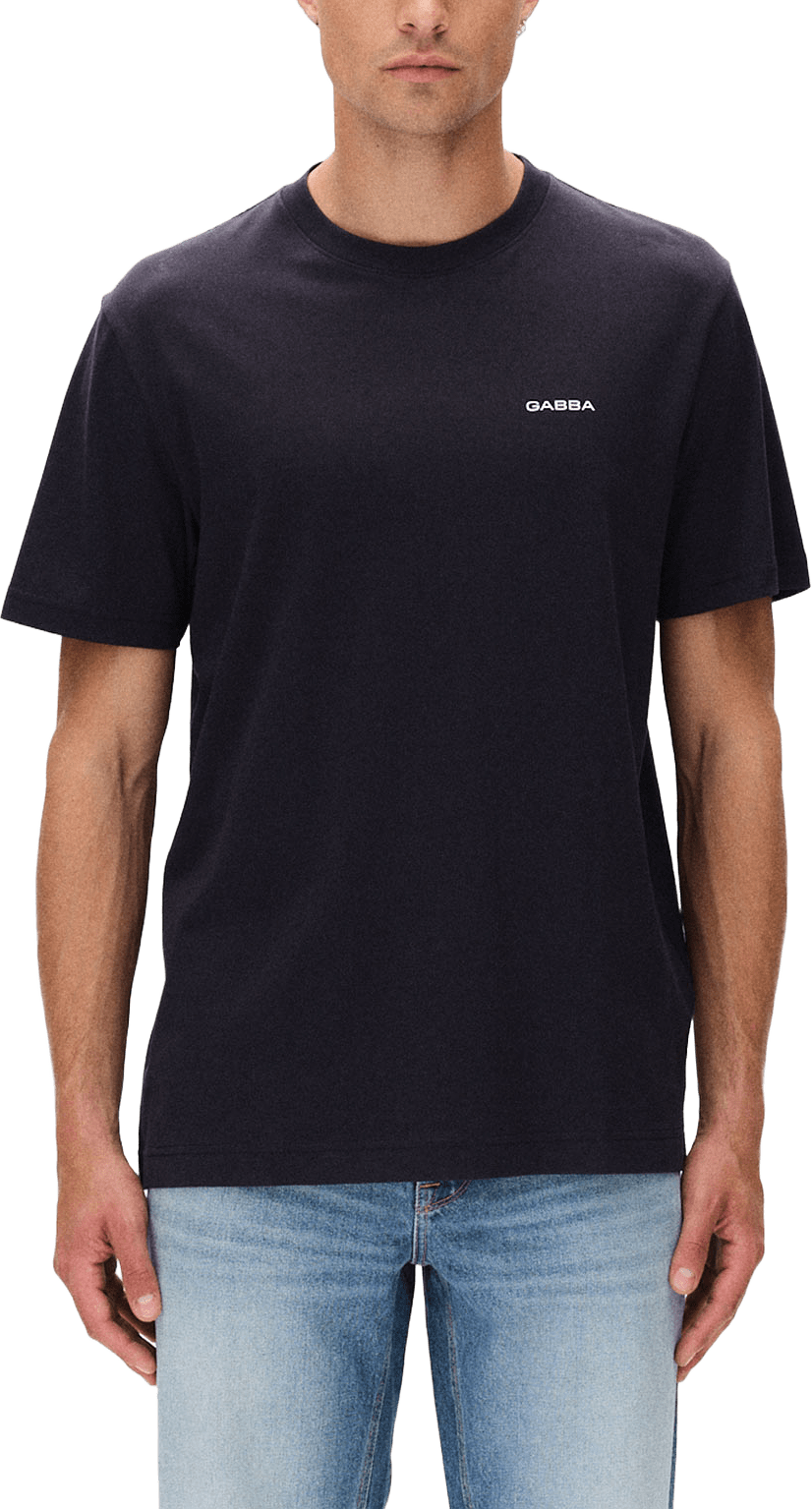 Dune Logo SS GOTS T-shirt S/S, från GABBA, i färgen Total Eclipse.