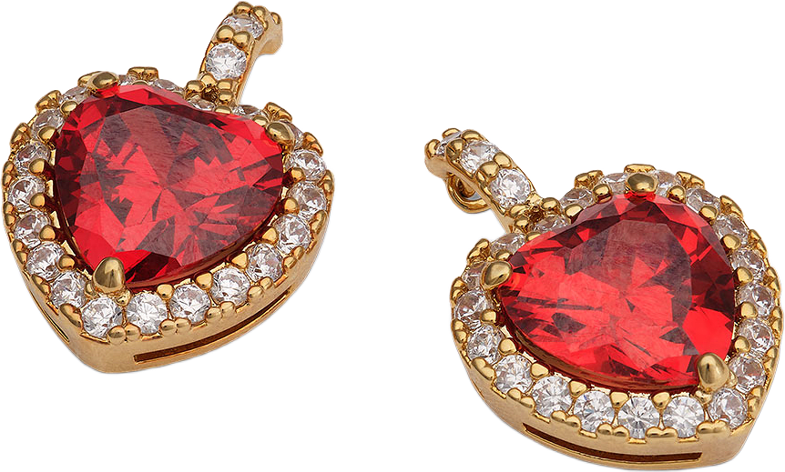 Rose earrings, från Lily and Rose, i färgen Garnet.