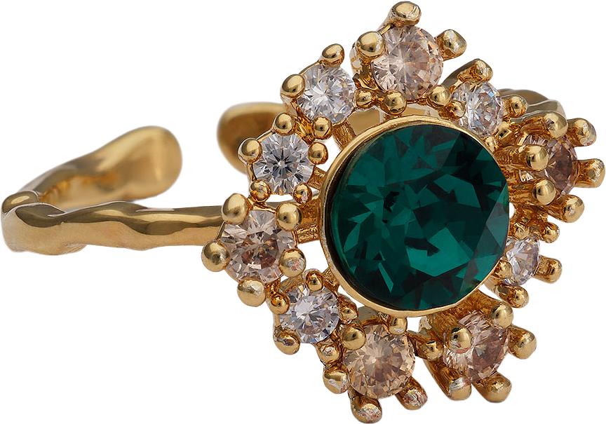 New Emily ring, från Lily and Rose, i färgen Emerald.