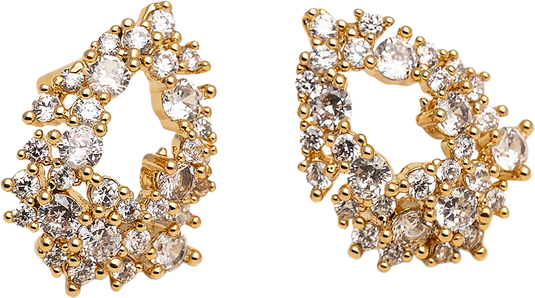 Petite Miss Alice earrings, från Lily and Rose, i färgen Crystal.