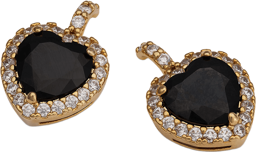 Rose earrings, från Lily and Rose, i färgen Jet / Crystal.
