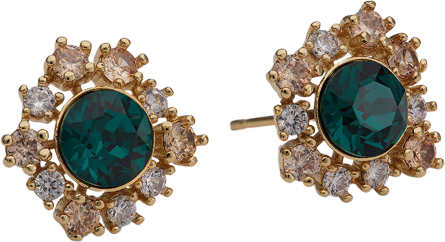 New Emily earrings, från Lily and Rose, i färgen Emerald.