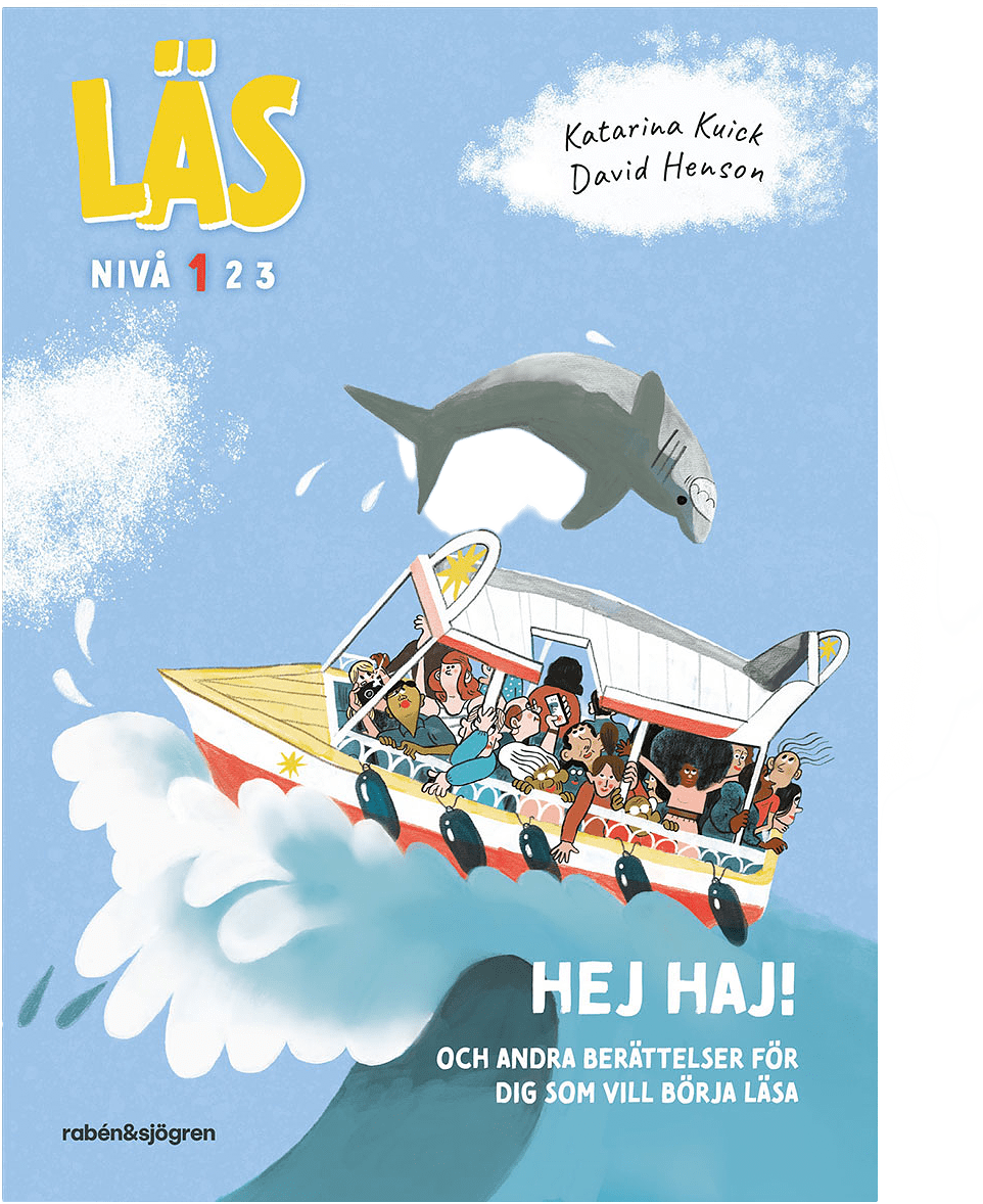 Hej haj! och andra berättelser för dig som vill börja läsa, Läs-nivå 1, från Tukan.