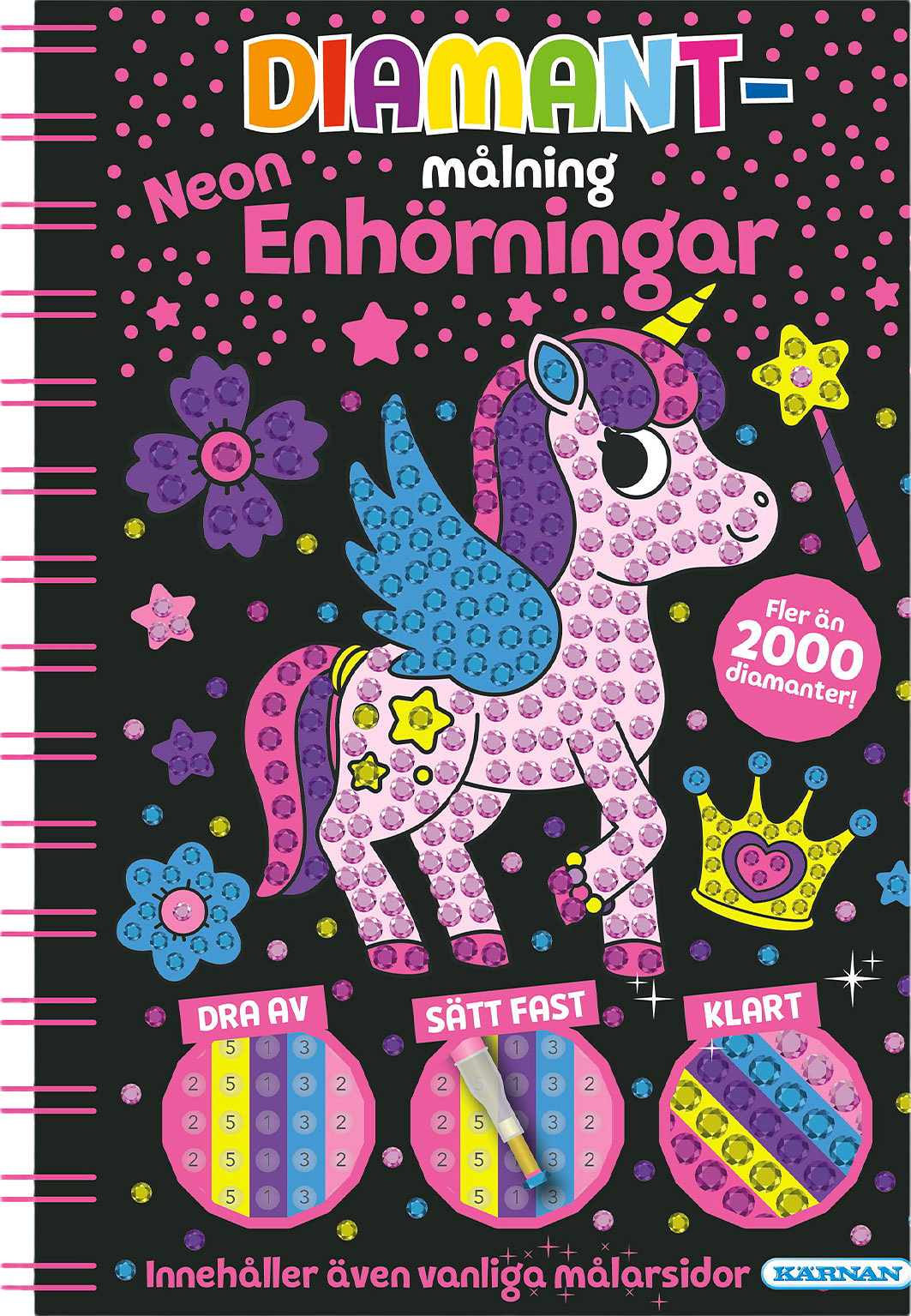 DIAMANTMÅLNING NEON ENHÖRNINGAR, från KÄRNAN.