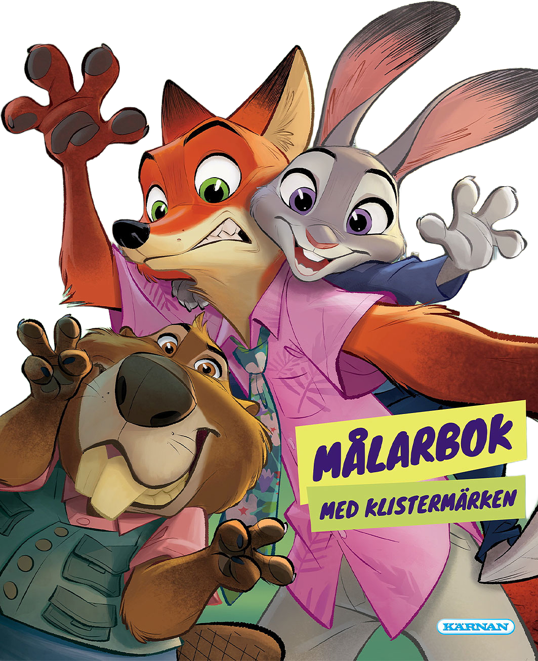 MÅLARBOK ZOOTROPOLIS 2, från KÄRNAN.