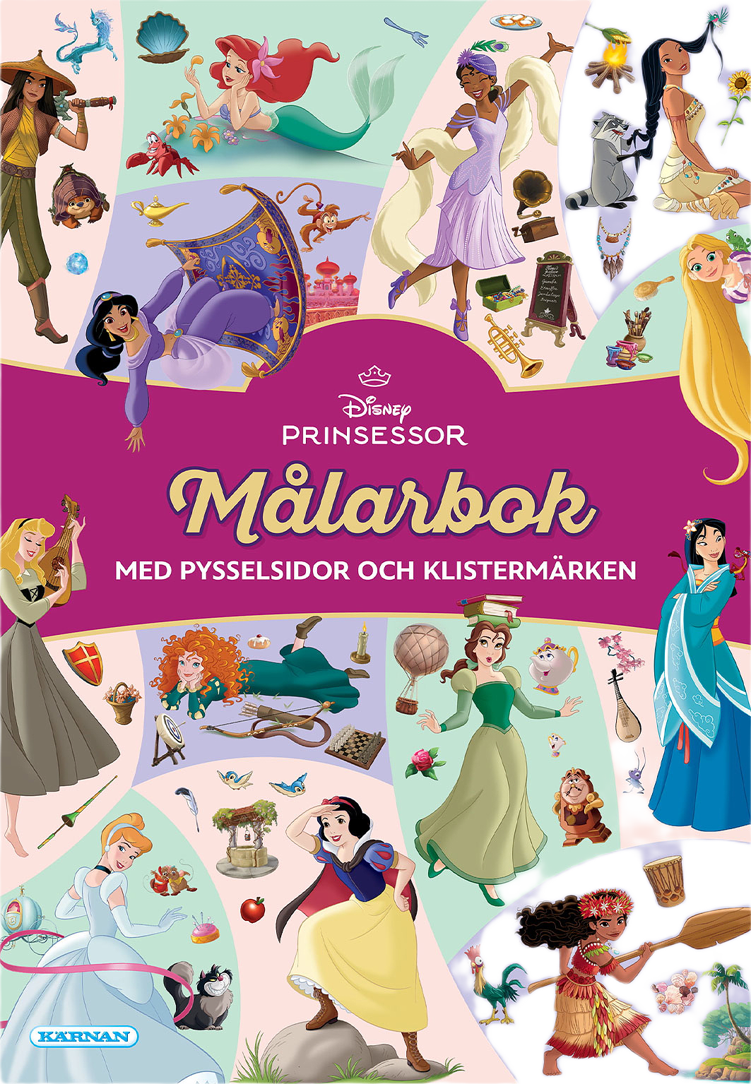 MÅLARBOK PRINSESSOR, från KÄRNAN.