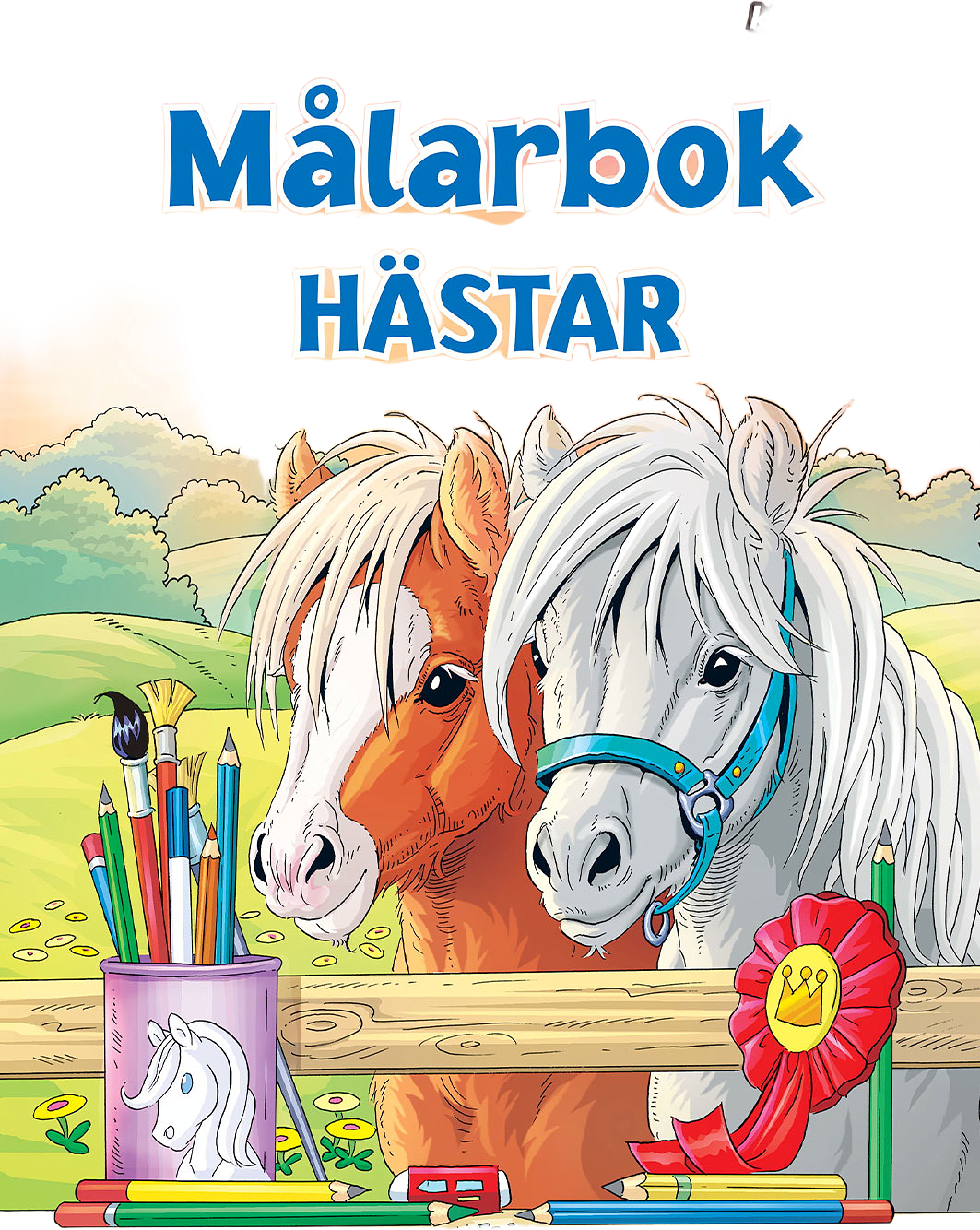 MÅLARBOK HÄSTAR, från KÄRNAN.