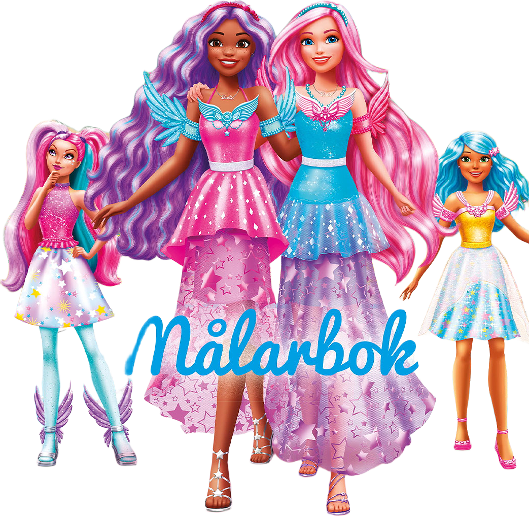 MÅLARBOK BARBIE, från KÄRNAN.