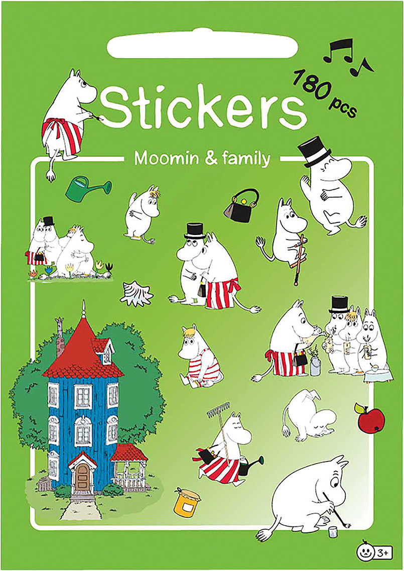Mumin & Familj klistermärken (180 Stickers), från Mumin.