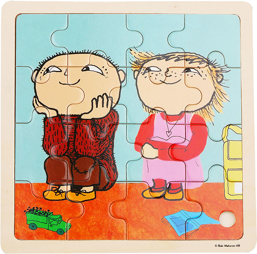 Alfons Åberg Pussel 16 Pcs Wooden Puzzle Vänner, från ALFONS ÅBERG.