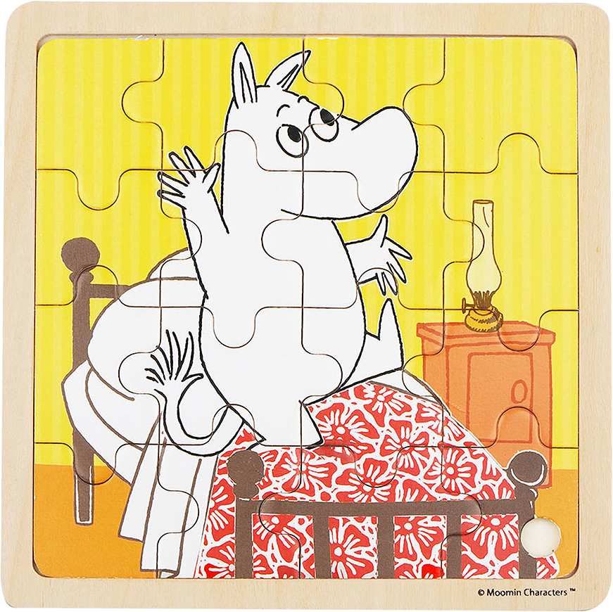 Mumin 16 Pcs Trä  Hoppa i sängen, från Mumin.