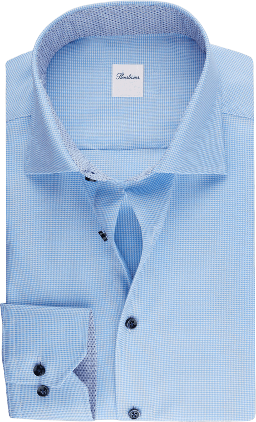 Kontrast Twillskjorta, från Stenströms, i färgen Light Blue.