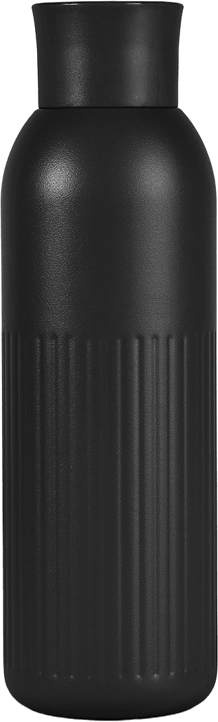 Tekla termosflaska push, från Sagaform, i färgen Black.