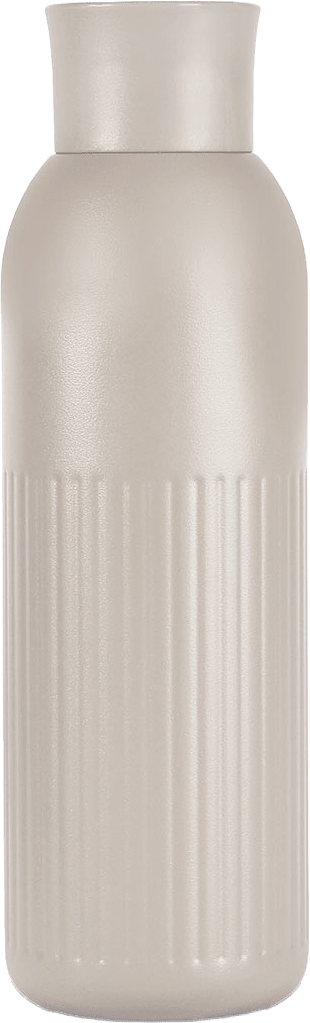 Tekla termosflaska push, från Sagaform, i färgen Beige.