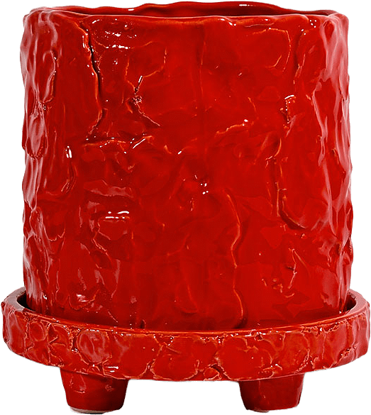 Kruka Muddy S, från Byon, i färgen Röd.