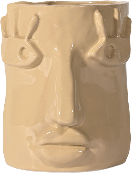 Kruka Facy S, från Byon, i färgen Beige.