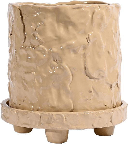 Kruka Muddy S, från Byon, i färgen Beige.