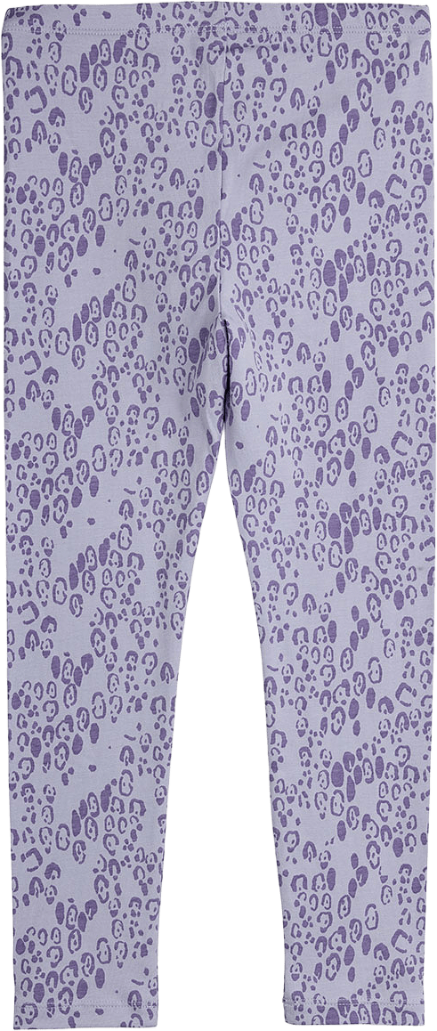 Mini leopard aop leggings, från Mini Rodini, i färgen Purple.