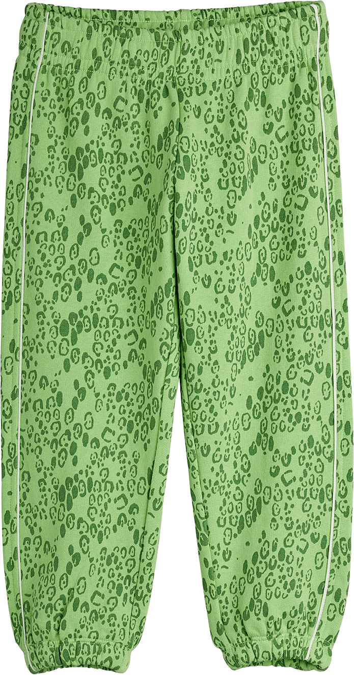 Mini leopard aop sweatpants, från Mini Rodini, i färgen Green.