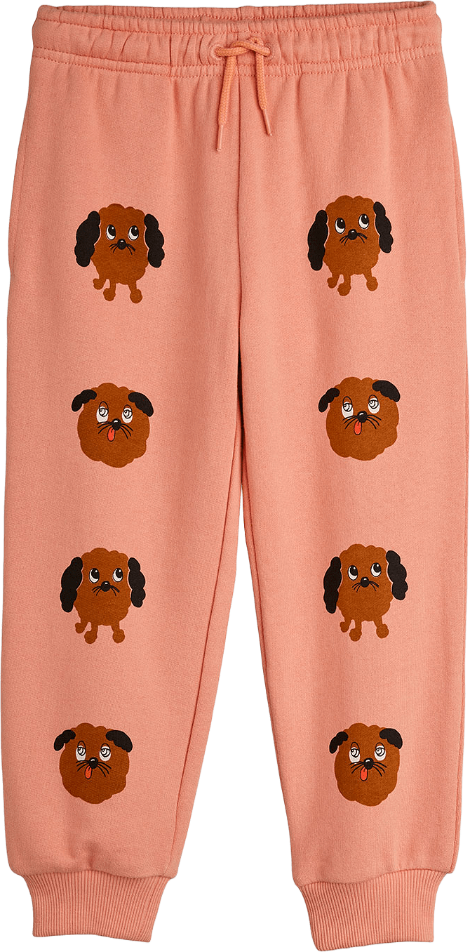 Doggies sp sweatpants, från Mini Rodini, i färgen Pink.