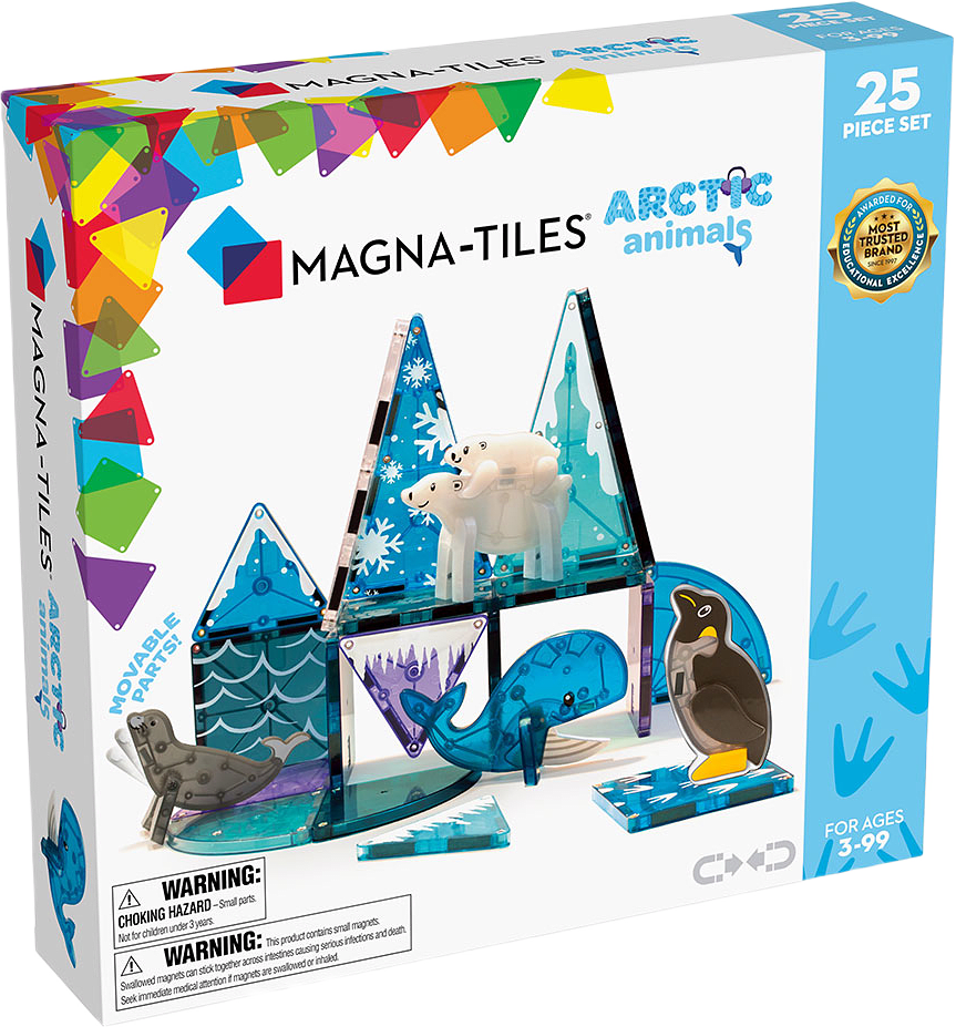 MAGNA-TILES® Arktiska djur 25 delar, från Magna-Tiles.