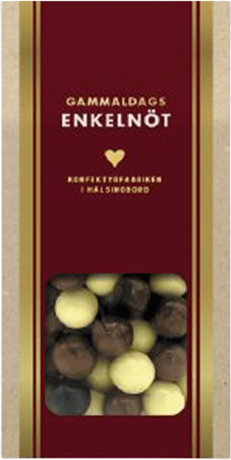 Gammaldags Enkelnöt 150 g, från Konfektyrfabriken i Hälsingborg, i färgen Mixed.