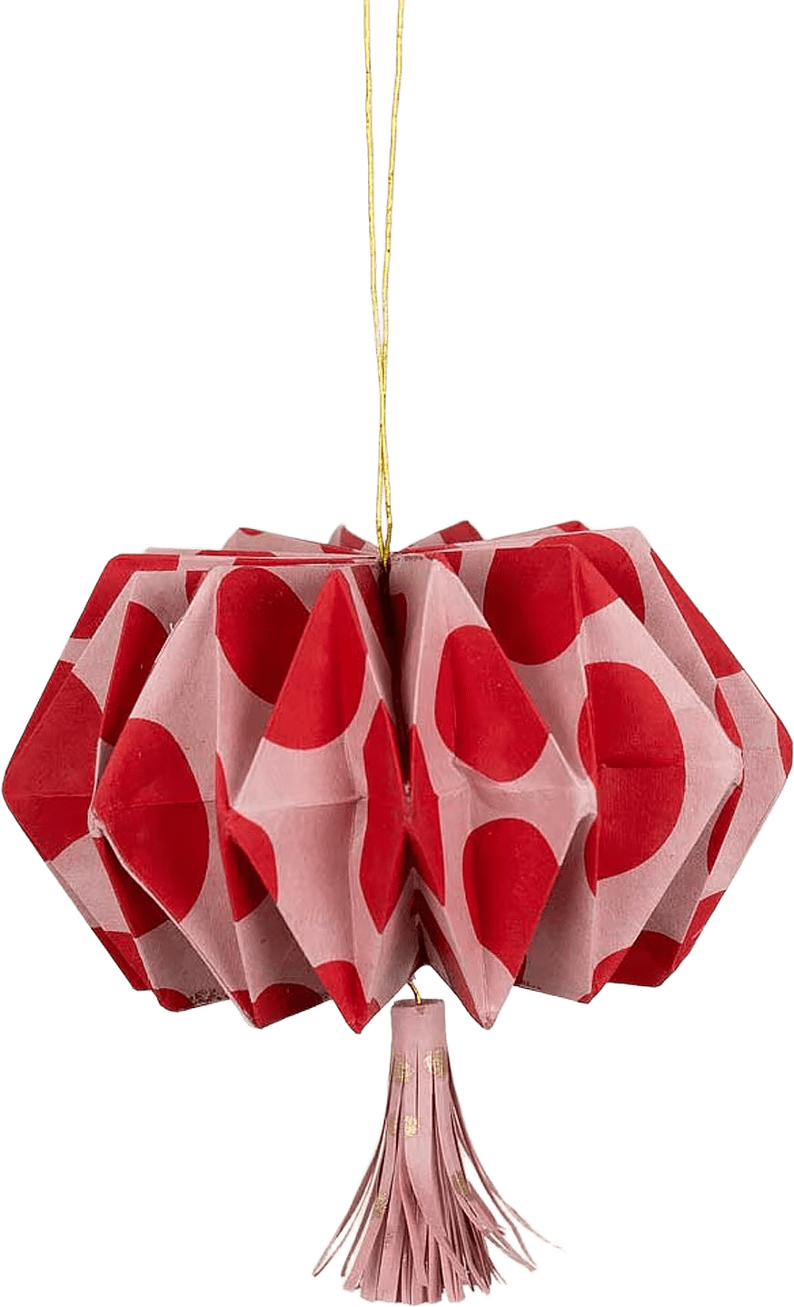 ORIGAMI Julhänge, rosa, från A World of Craft, i färgen Rosa.