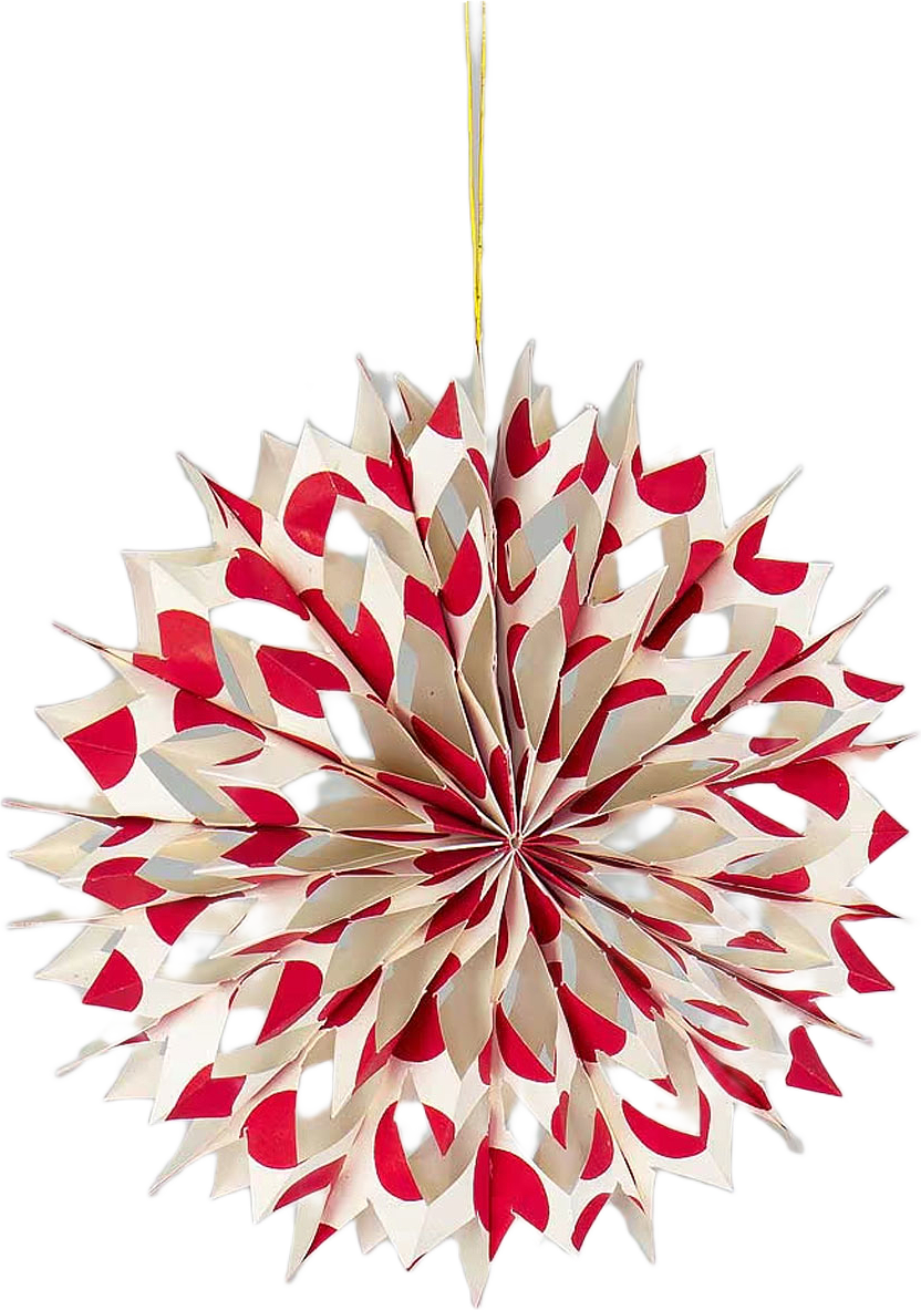 NOVA Julhänge L, offwhite/rödd, från A World of Craft, i färgen Offwhite/Röd.