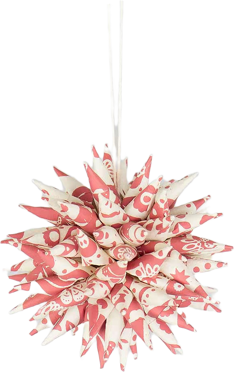 KOTTE Julhänge, rosa/vit, från A World of Craft, i färgen Rosa/Vit.