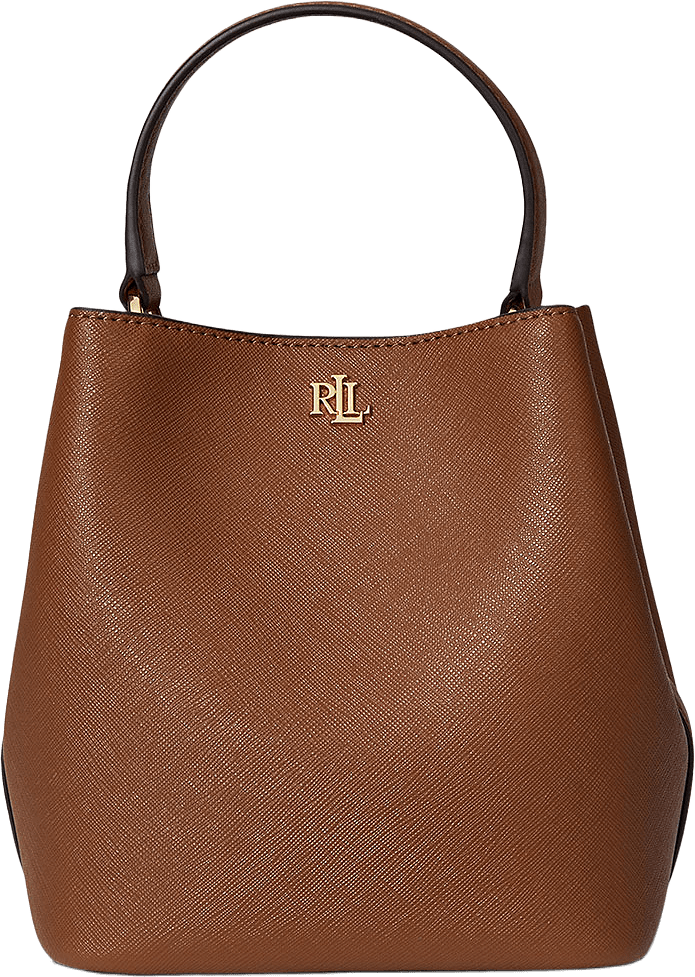 Crosshatch Small Reese Bucket Bag, från Lauren Ralph Lauren, i färgen Lauren Tan.