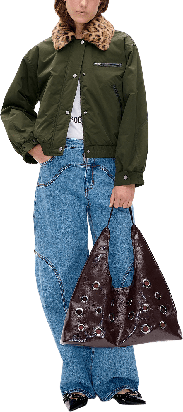 BRONTE Jacket, från Baum und Pferdgarten, i färgen Rosin Green Leopard.