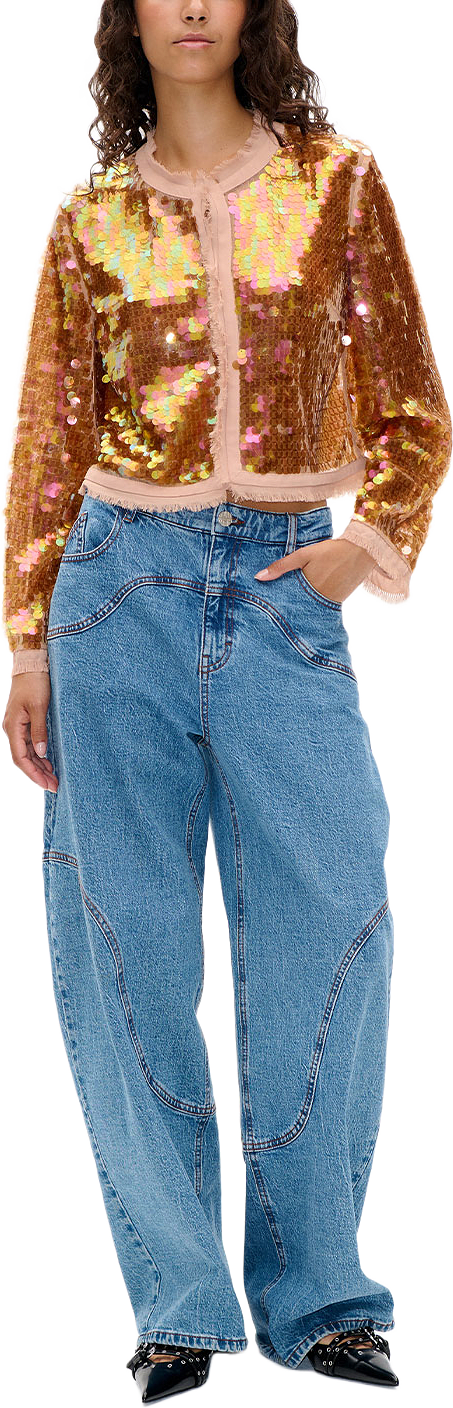 NAPOLEN Jeans, från Baum und Pferdgarten, i färgen Denim Suede Mix.